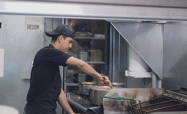 Cook Manuel Mendoza prepares food at Toro Loco Restaurant in Lompoc on May 19, 2025. 
